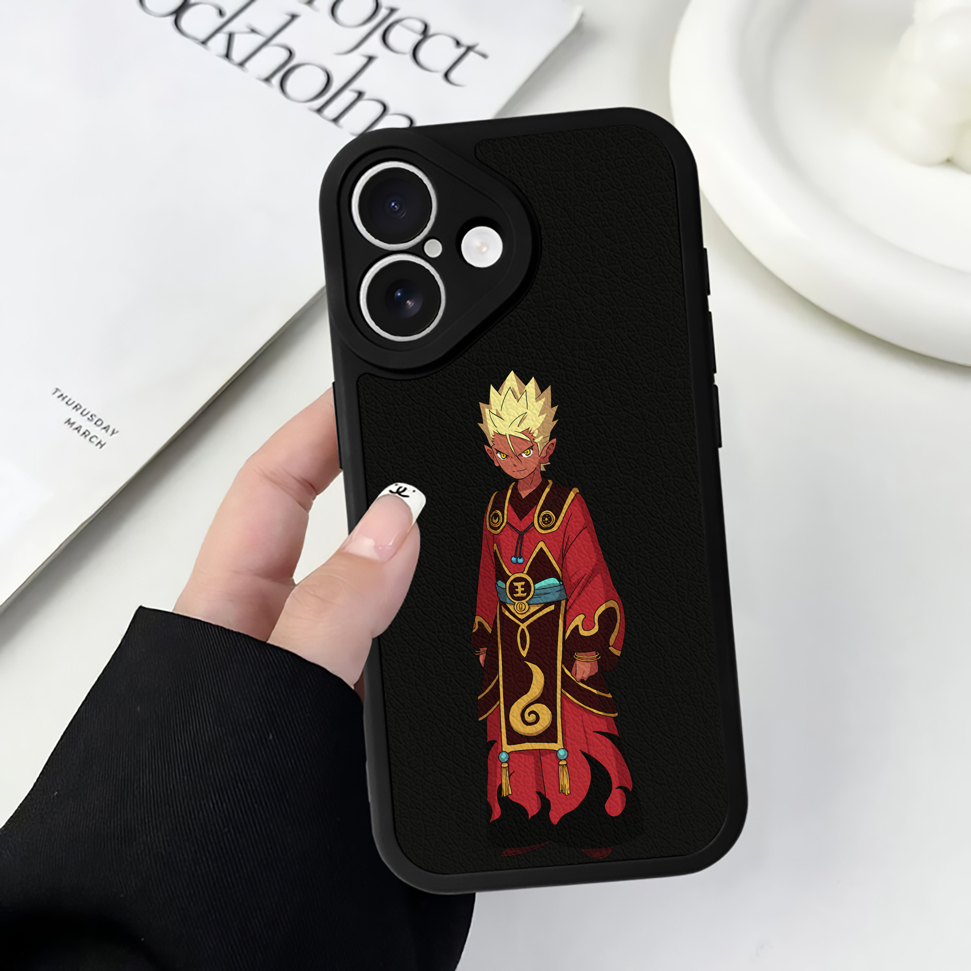 （画像用） 妖怪ウォッチ Yo-kai Watch 【iPhone 16シリーズ対応】シリコンスマホケース（レザー調） 材質：シリコン